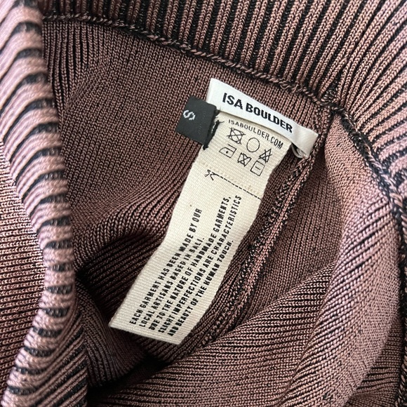 Isa Boulder Tent Ribbed Flare Hem Pants - Picture 2 of 5